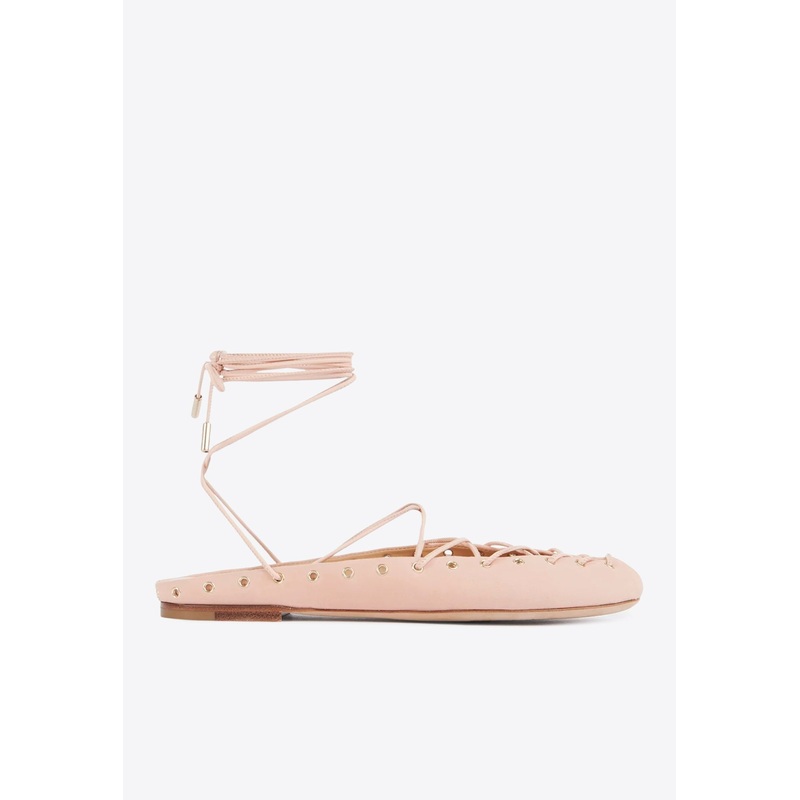 Ghillies Lace-Up Ballet Flats