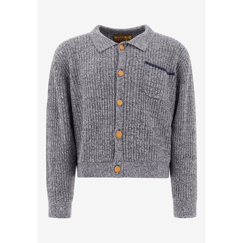 Knitted Buttoned Cardigan