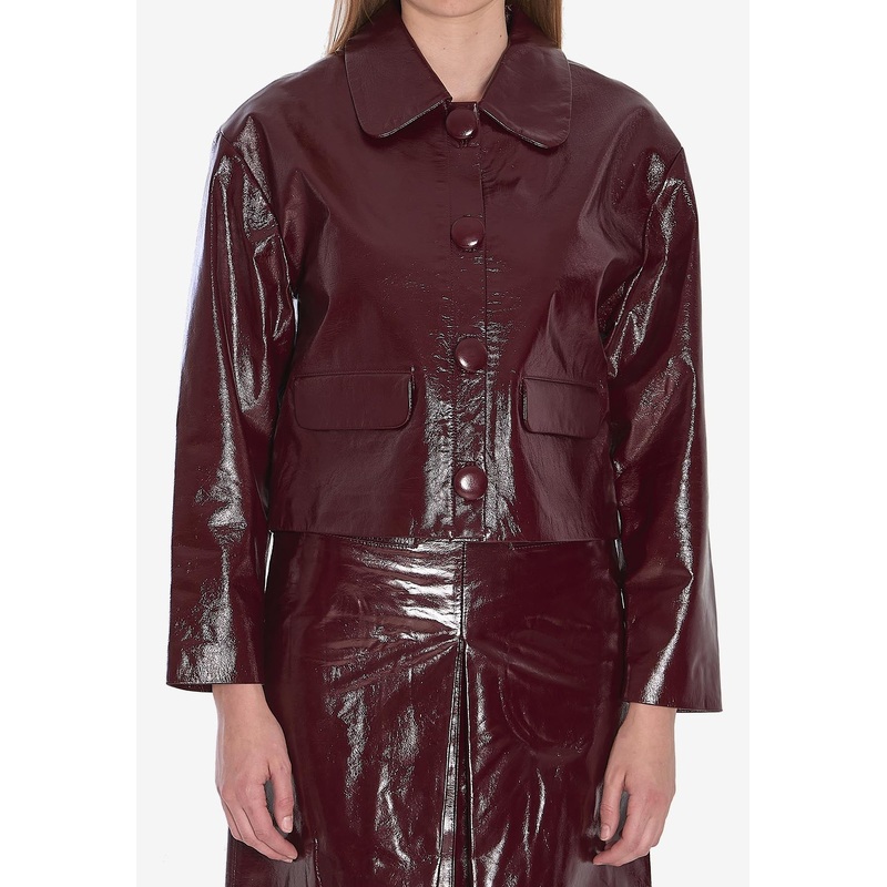 Leather Cropped Jacket