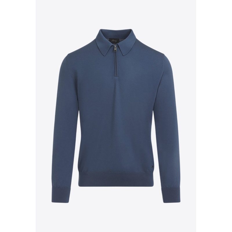 Long-Sleeved Zip Polo