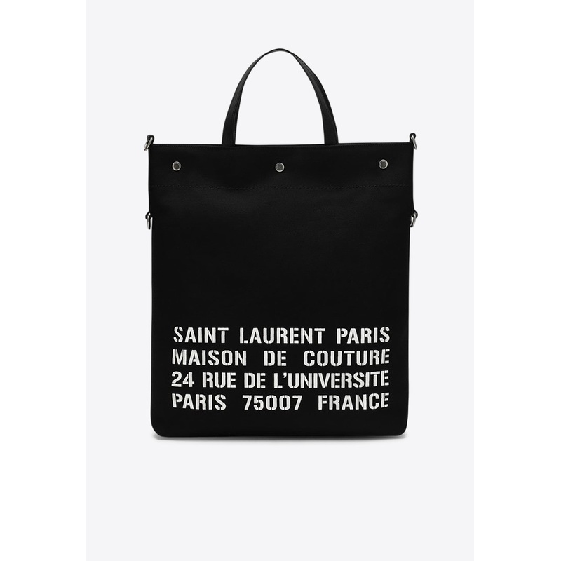 North/South Canvas Top Handle Bag