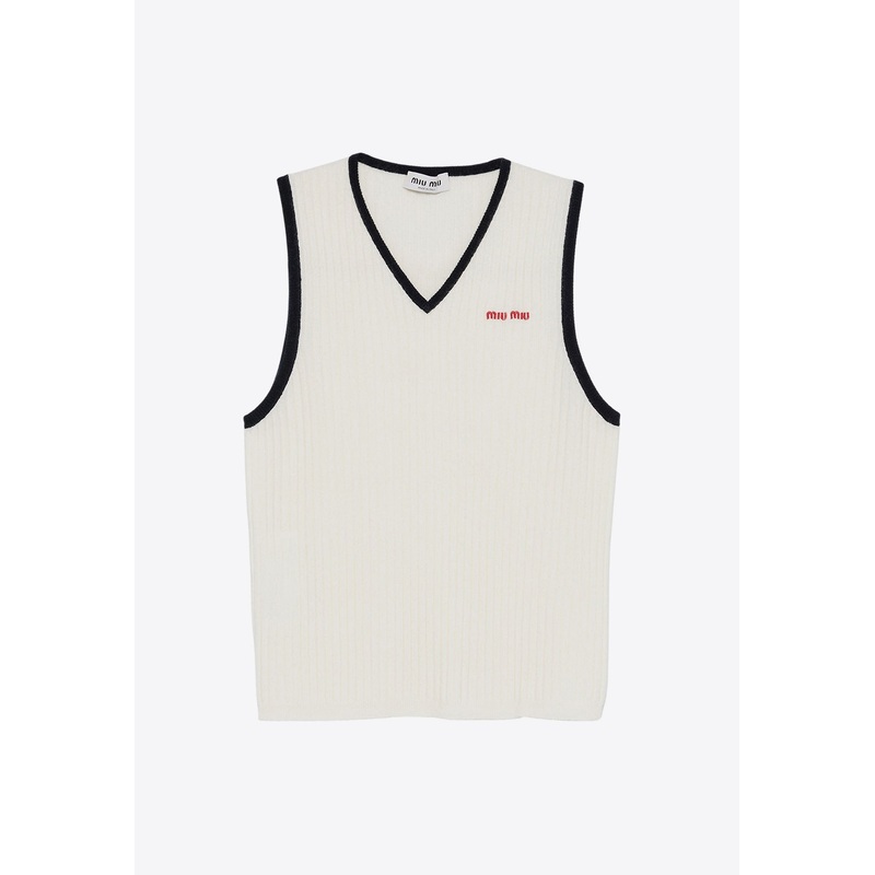 Ribbed Cashmere Vest