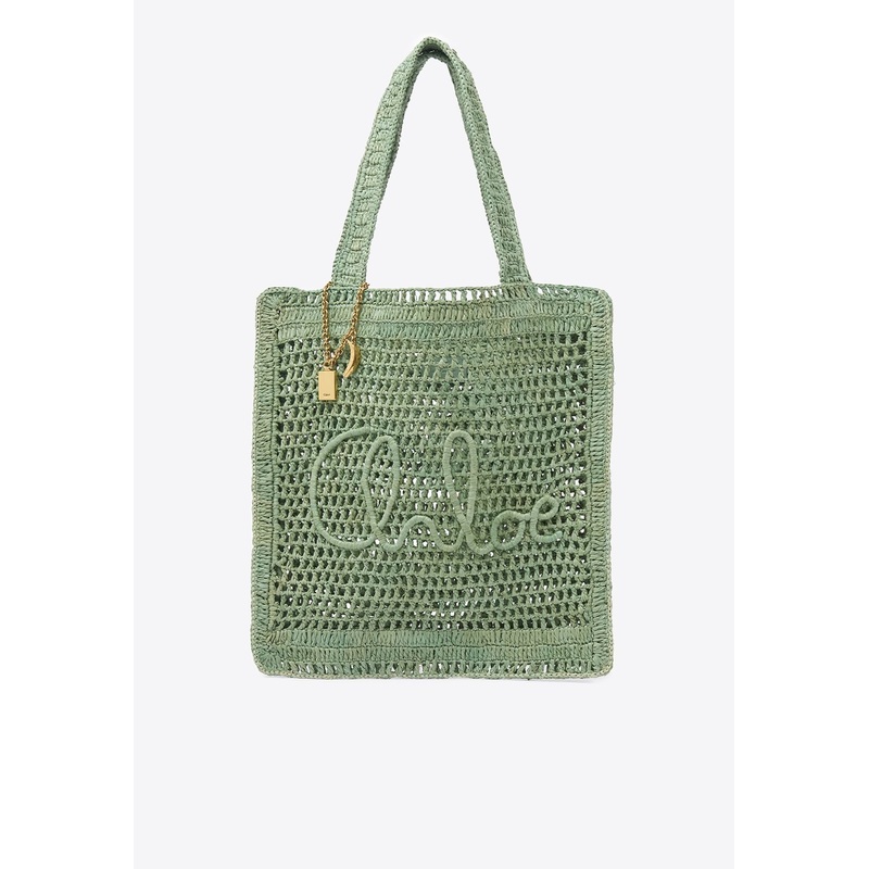 Summer Banana Woven-Raffia Tote Bag