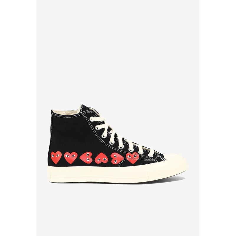 X Converse Small Hearts High-Top Sneakers