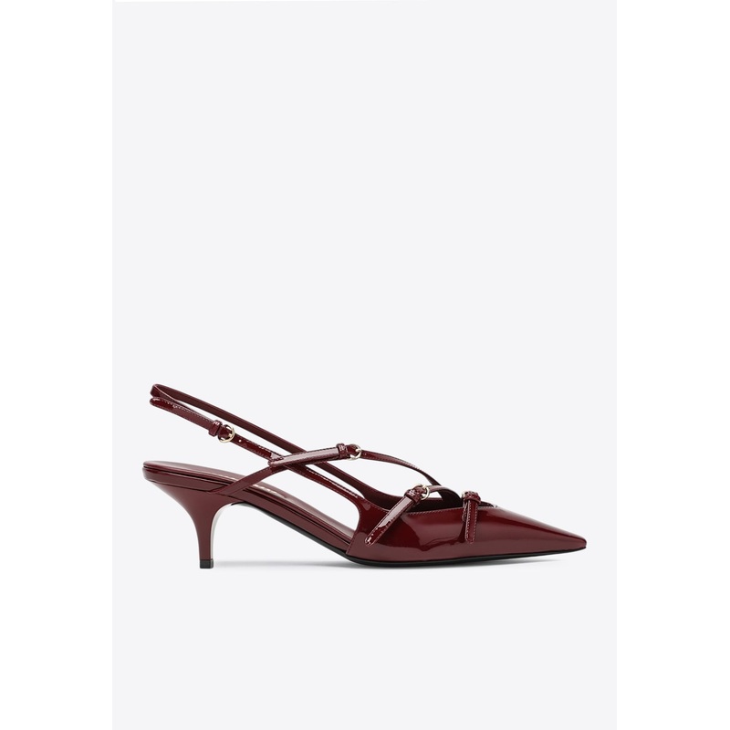 55 Patent Leather Slingback Pumps