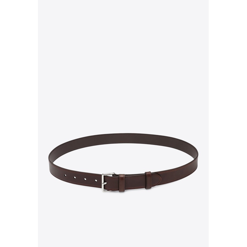 Engraved Logo Leather Belt
