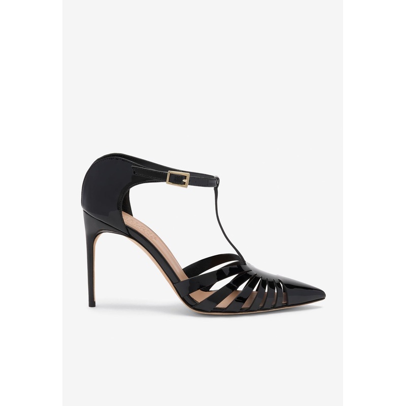 Jennifer 90 Patent Leather Mules