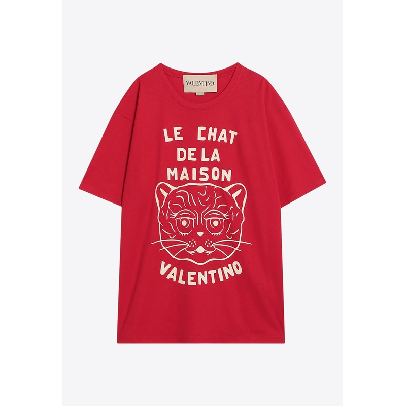 Le Chat De La Maison Print T-shirt