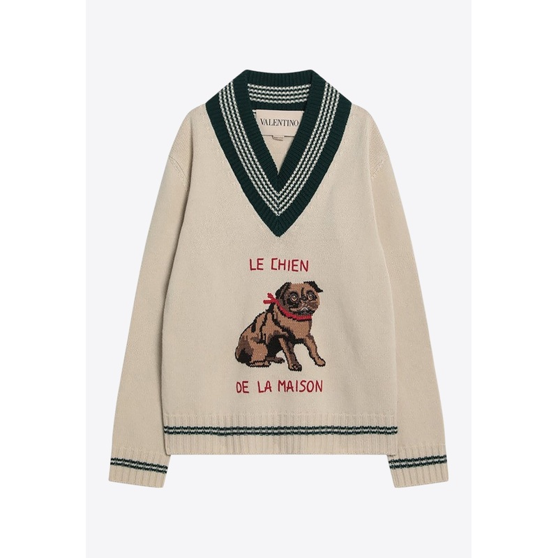 Le Chien De La Maison Embroidery Sweater