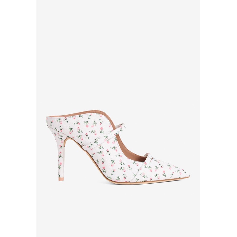 Maureen 85 Floral Canvas Mules