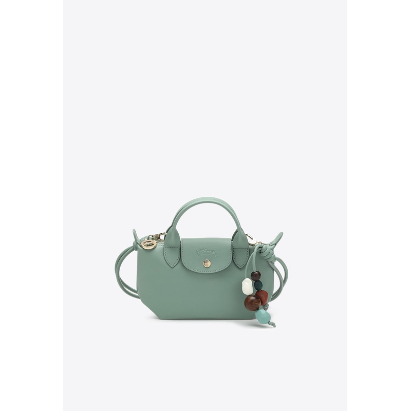 Mini Le Pliage Leather Xtra Top Handle Bag