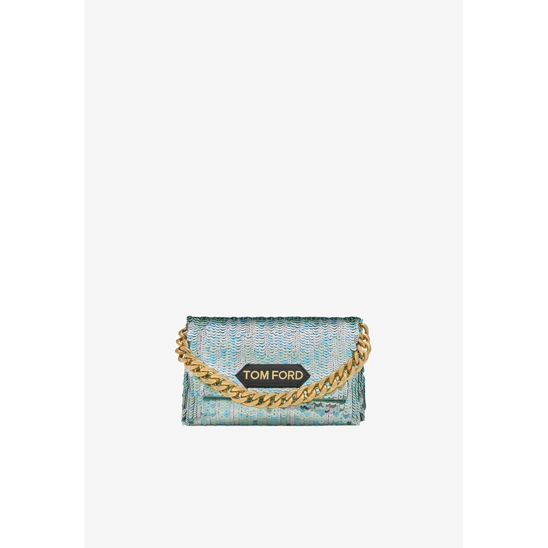 Mini Sequin Embellished Top Handle Bag