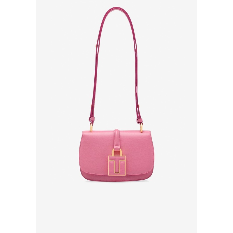 Mini T Padlock Leather Shoulder Bag