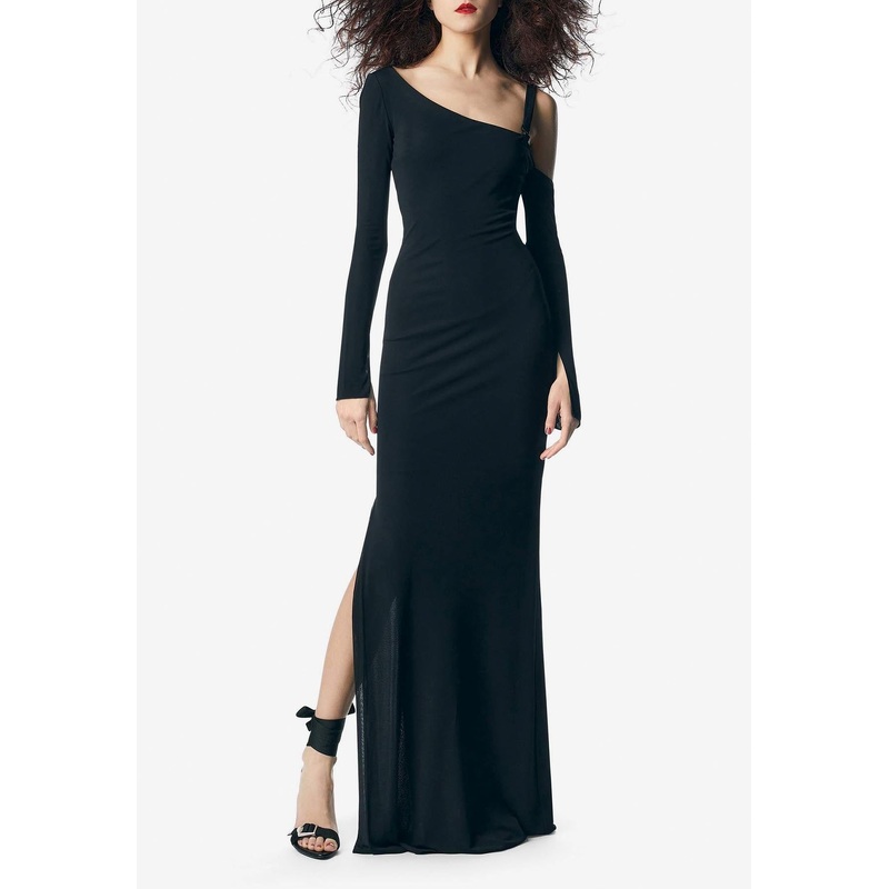 One-Shoulder Asymmetric Maxi Dress