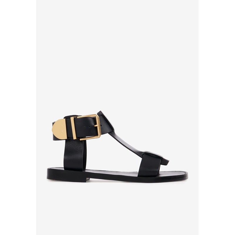 Rebecca Leather Flat Sandals