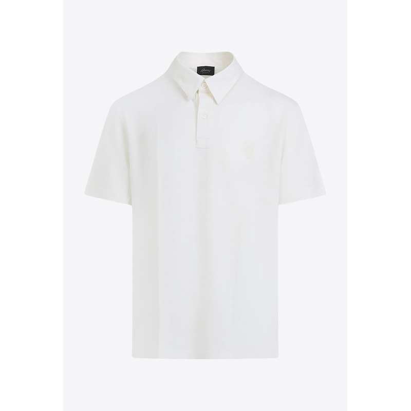 Short-Sleeved Wool Polo T-shirt