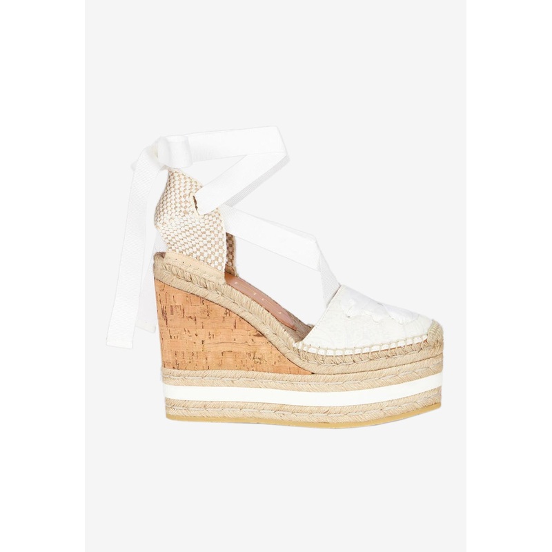 130 Paisley Wedge Espadrilles