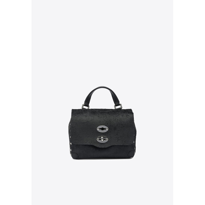 Baby Postina Leather Top Handle Bag