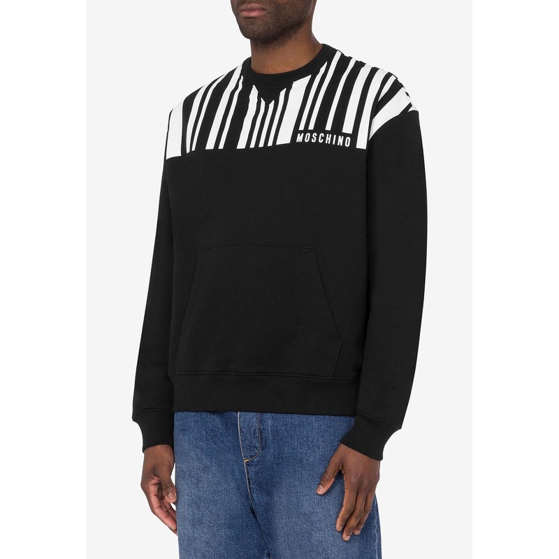 Barcode Print Sweatshirt
