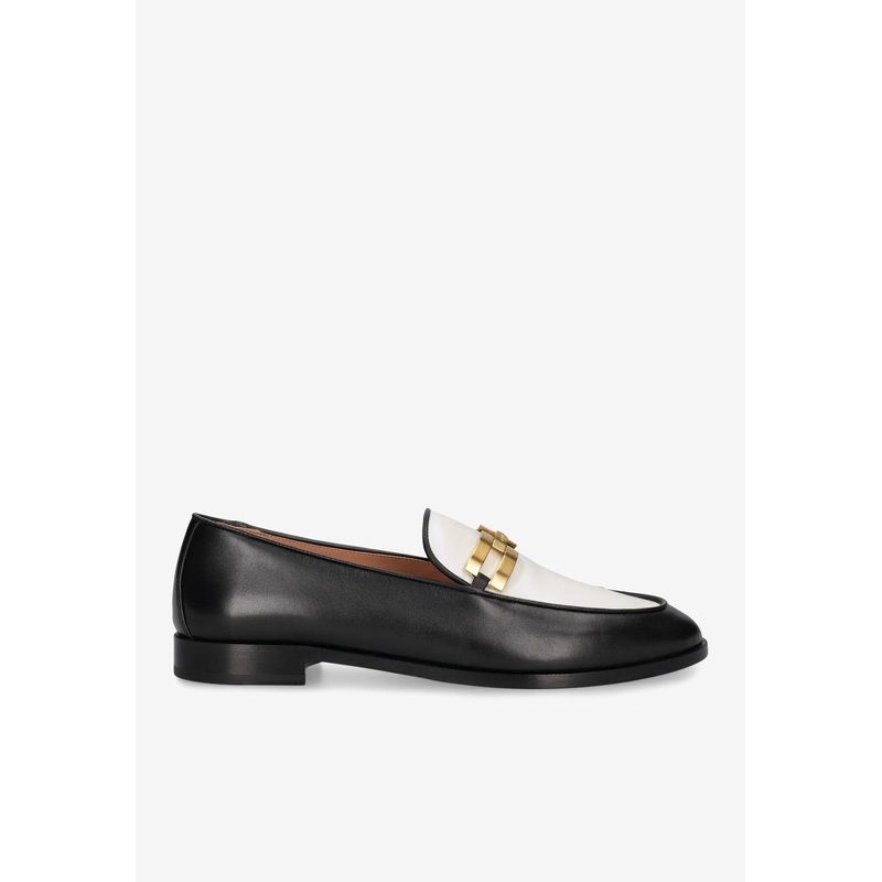 Brandi Logo Leather Loafers