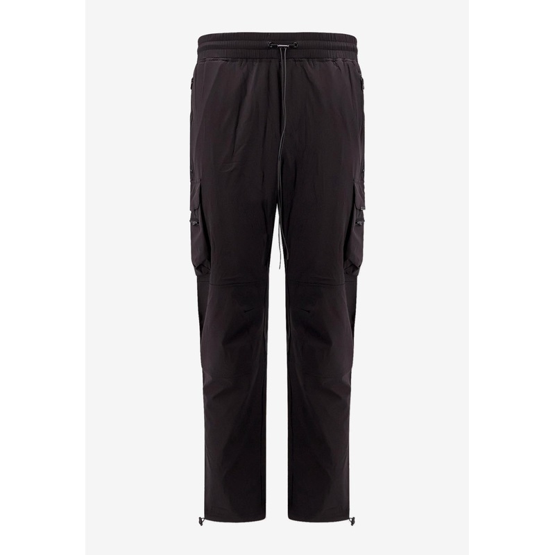 Drawstring Faded Cargo Pants