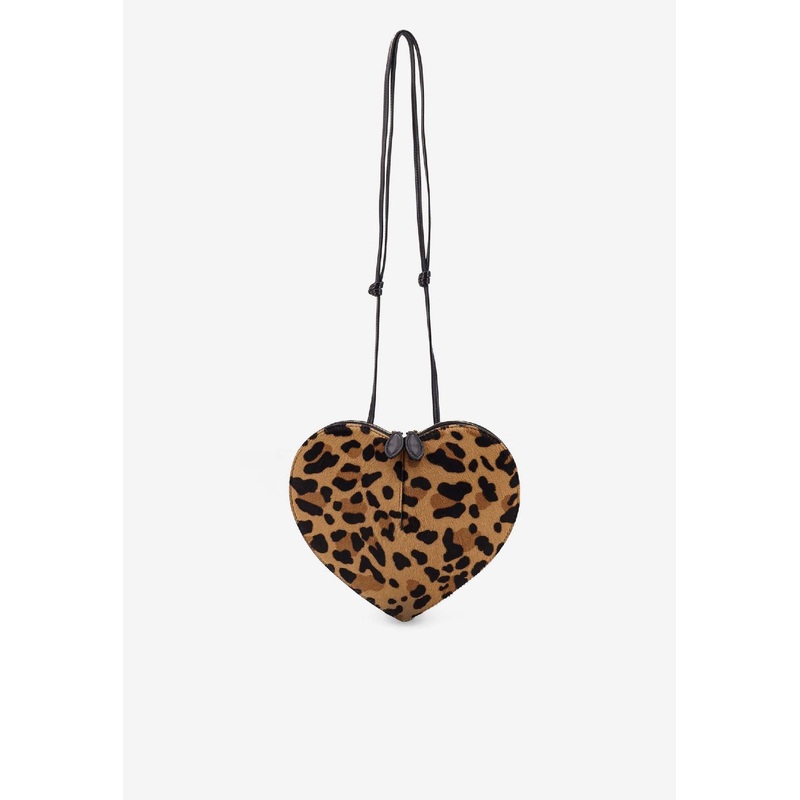 Le Coeur Leopard Hair Calf Crossbody Bag