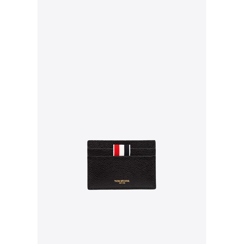 Logo Detail Grained Leather Cardholder