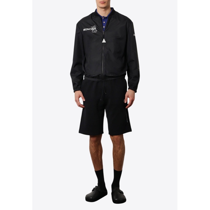 Logo-Printed Zip-Up Jacket