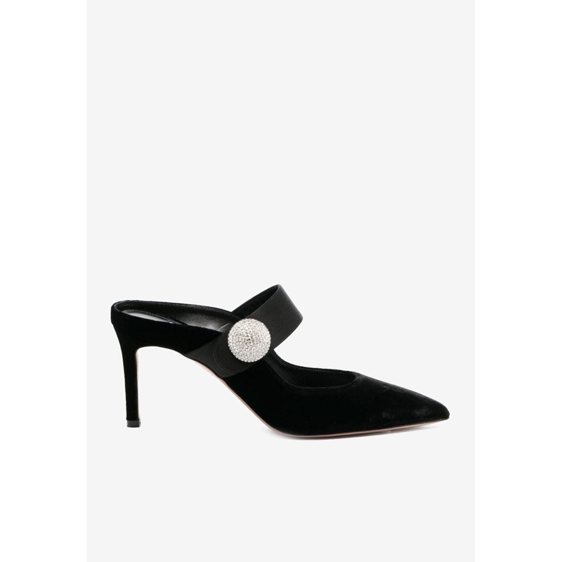 Macaron 75 Velvet Mules