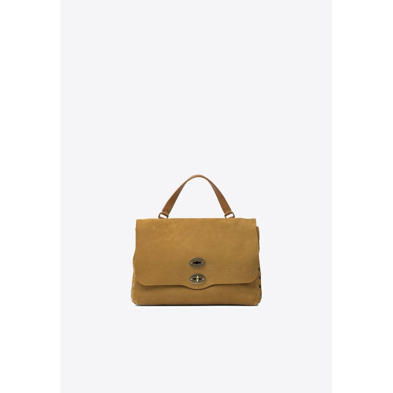 Medium Postina Nubuck Leather Shoulder Bag