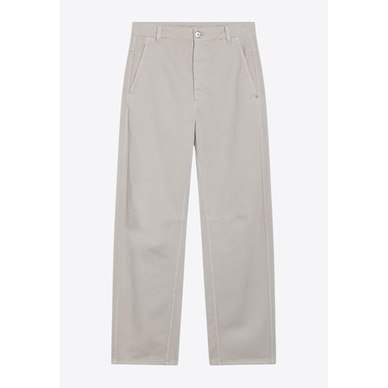 Monili-Embellished Straight Pants