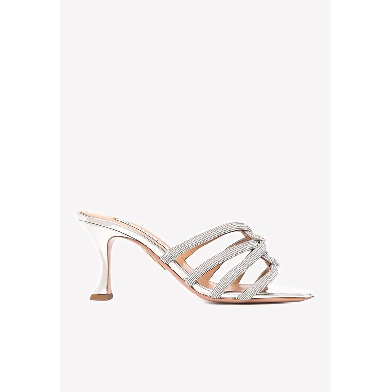 Moondust 75 Crystal-Embellished Mules