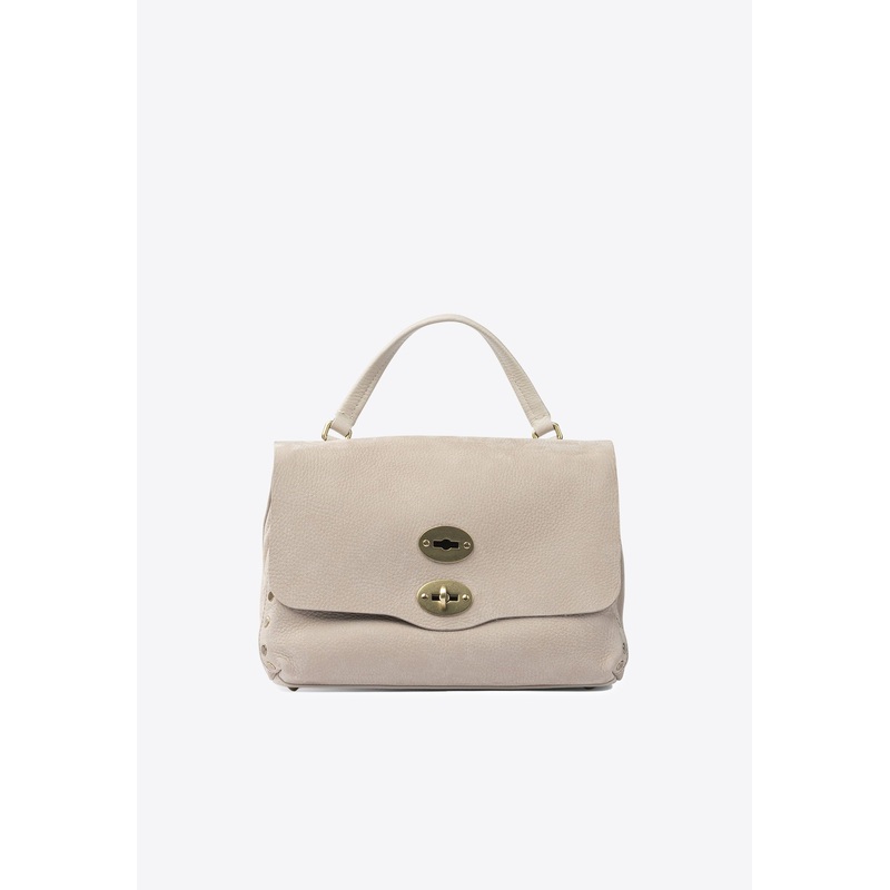 Small Postina Nubuck Leather Shoulder Bag