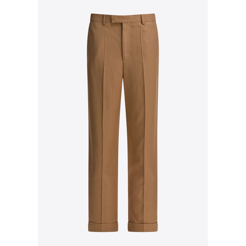 Tailored Straight-Leg Pants
