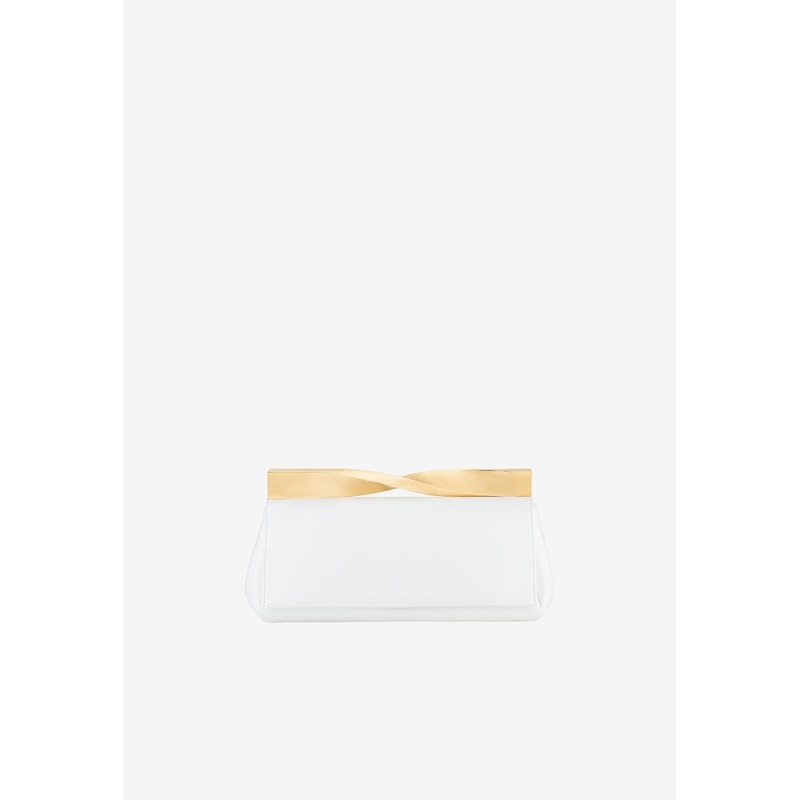 Twist Clutch in Nappa Leather