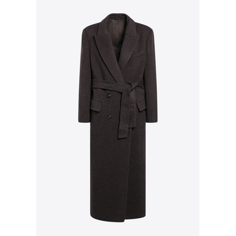 Wool and Cashmere Double-Breasted Coat
