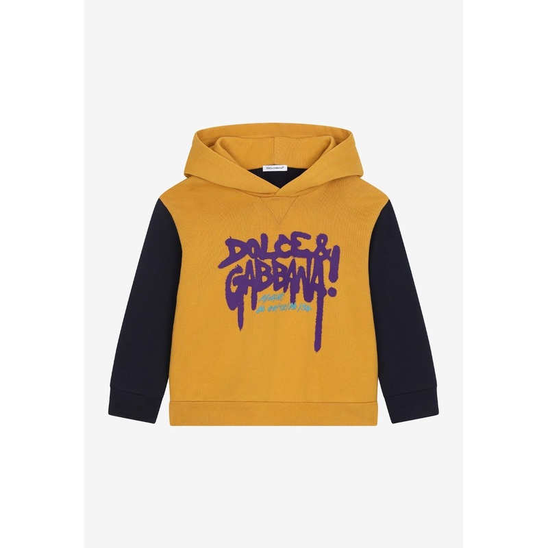 Boys Logo Graffiti Hooded Sweatshirt