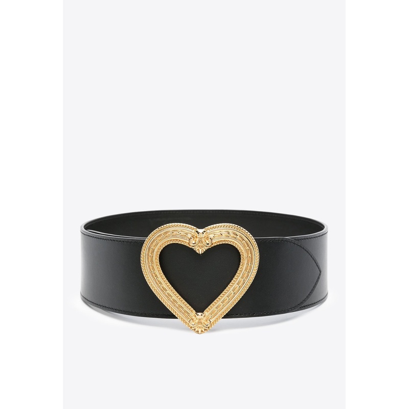 Heart Buckle Leather Belt