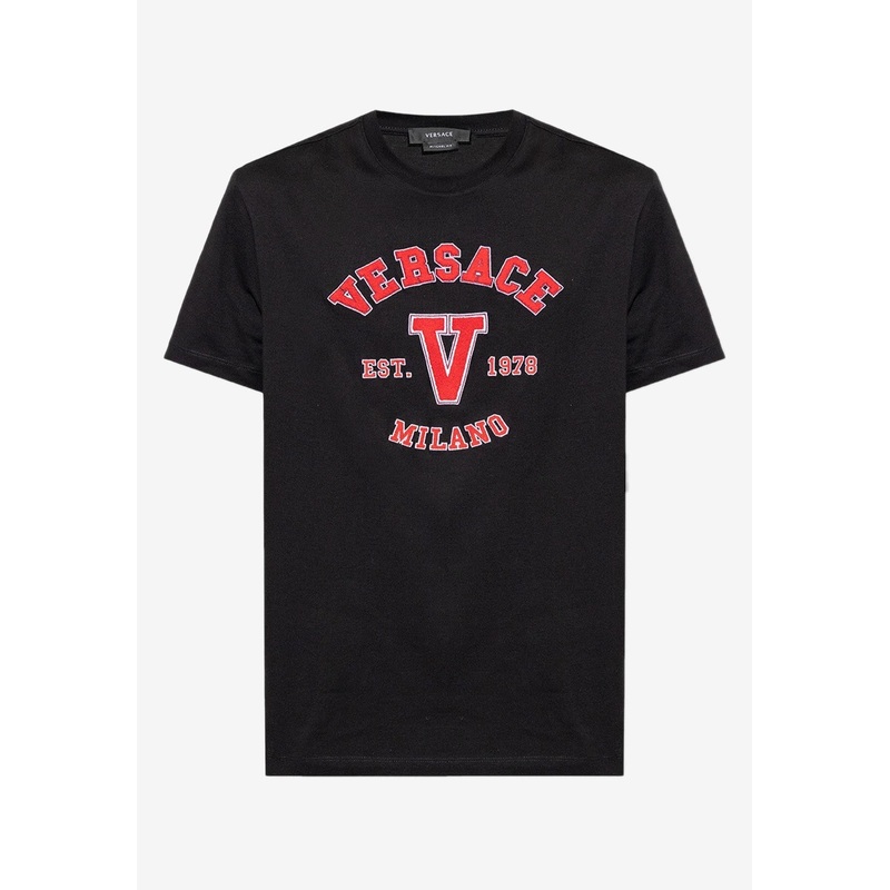 Logo-Embroidered Crewneck T-shirt