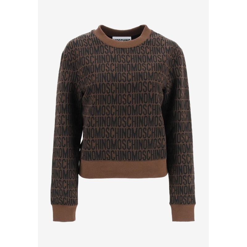 Logo Jacquard Pullover Sweatshirt