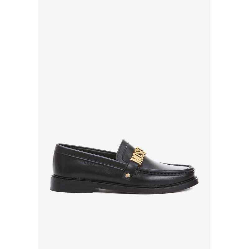 Logo Leather Loafers