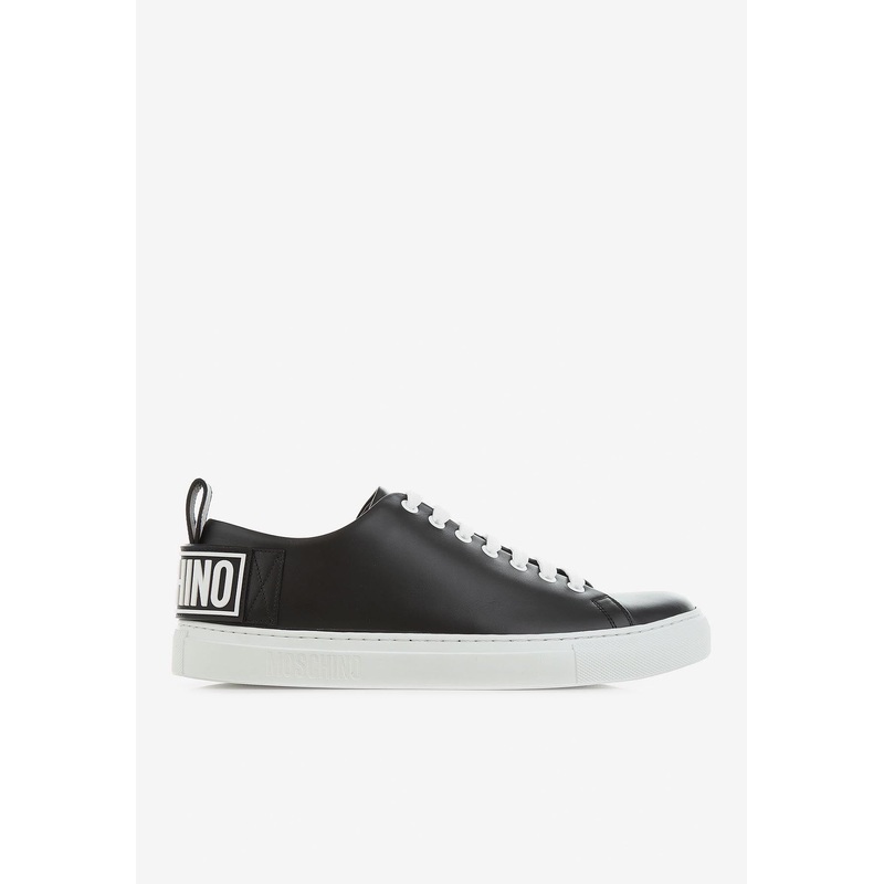 Logo Low-Top Leather Sneakers