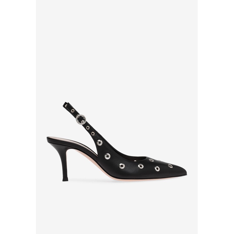 Lydia 70 Nappa Leather Slingback Pumps