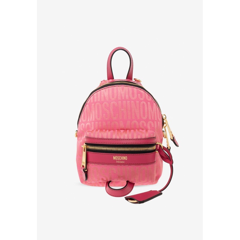 Mini Logo Zipped Backpack