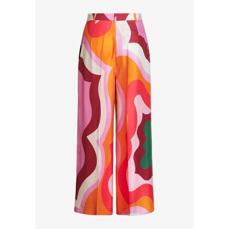 Silk Culotte Pants