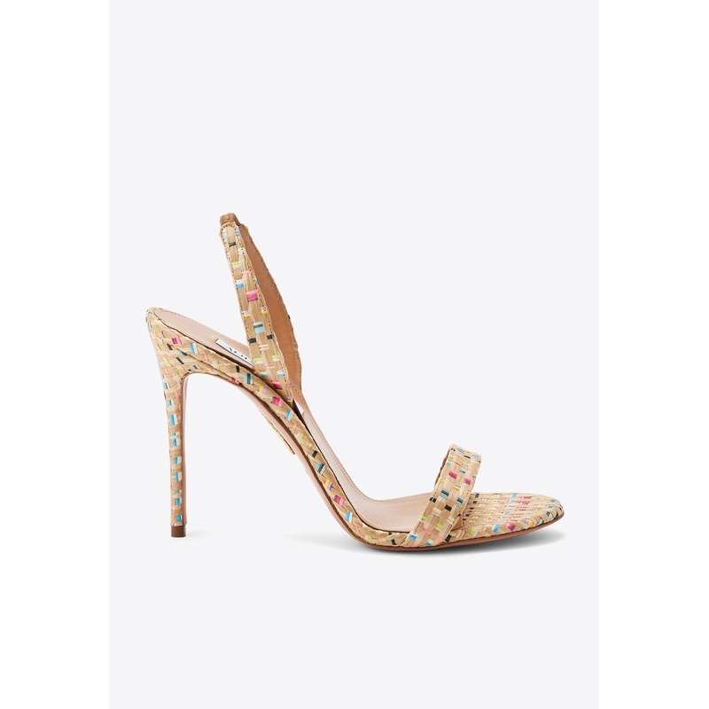 So Nude 105 Raffia Sandals