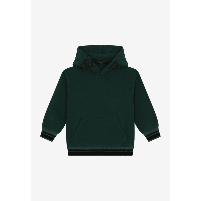 Boys DG Logo Print Oversized Hoodie