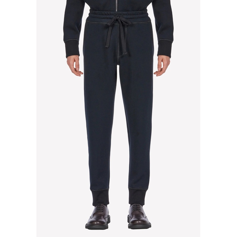 Drawstring Sweatpants with Gancini Patch