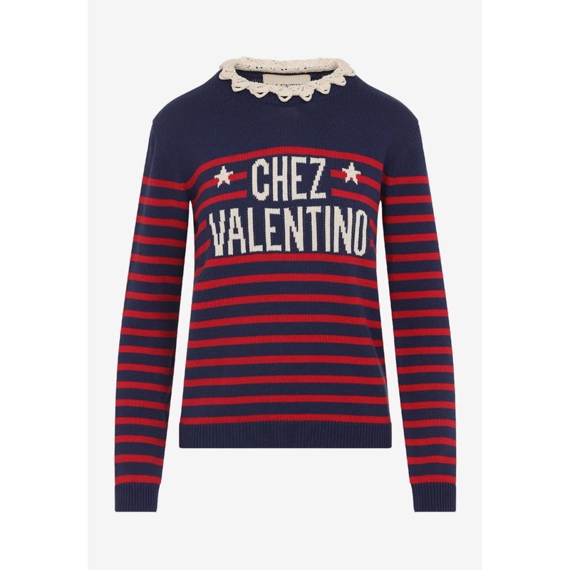 Logo Striped Sweater