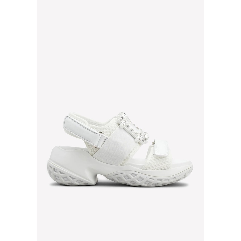 Vivran Crystal Buckle Embellished Sandals